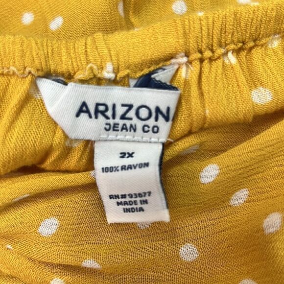 Arizona Jean Company Gold Dot dress size 2X NWT - Picture 15 of 16